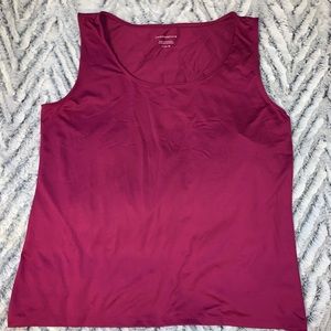 Magenta Nylon Tank Top
